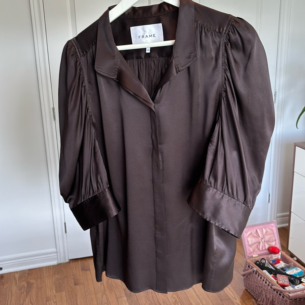 Frame short sleeve blouse